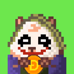 Cryptohamsters Joker #4545 Dogecoin gold edition