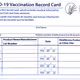 Covid 19 Vaccination Record Card