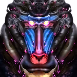 CYBORG MANDRILL BABOON #052