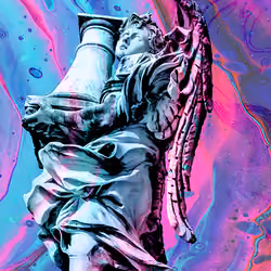iPhone 12 Pro Wallpaper: Angel con columna