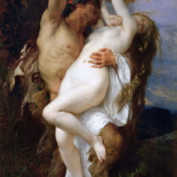 Nymphe enlevée par un faune