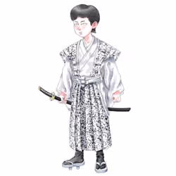 Ki-chan (Local Boy) #14 : Kamishimo Samurai (Dalmatian)