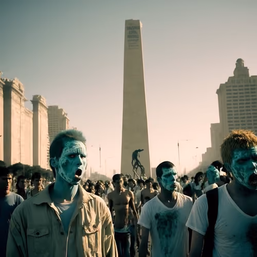 Zombies Obelisco • Buenos Aires (AI Generated)