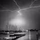 Lightning Up The Harbour - Two Photographers One Bolt by Dave Paddick
