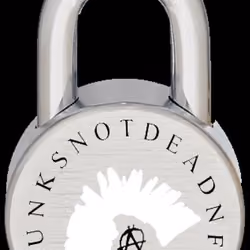 Punk Padlock White