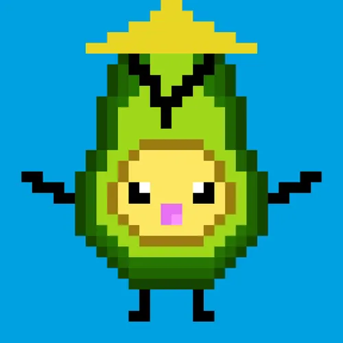 Avocado with a hat