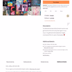 BEEPLE'S THE 5000 DAY SELECTS - #1 of 105 listed for 1.00 $ #EVERYDAYS 