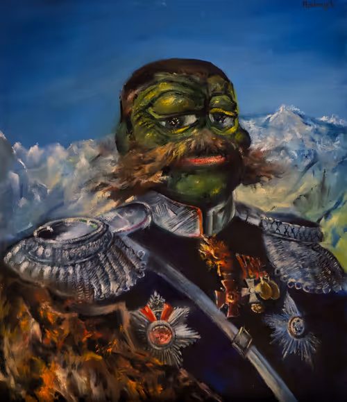 Awarded Pepe with Moustache