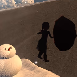 Don't leave me. Snowman.