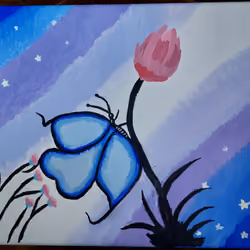 A Butterfly & A Flower