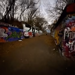 Graffiti walkway 