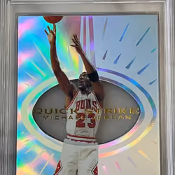 1997 Skybox Z-Force Michael Jordan Quick Strike #5 PSA 9