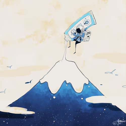 富士山づくり How to make Mt.Fuji