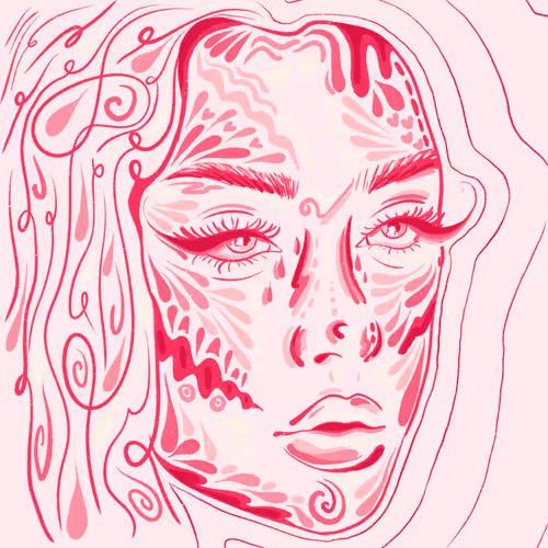 faces - beauty of female features