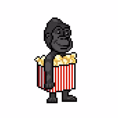 Crypto Harambe #257 - Popcorn Harambe