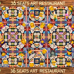 SMOKING MAN PLACE IN TABLE 8 "36 SEATS RESTAURANT"