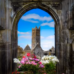 Portal to Quin Abbey, County Clare