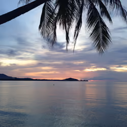 sunset from thailand kohsamui
