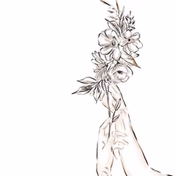 floral BA hands