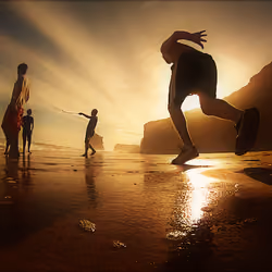 australia Beach run