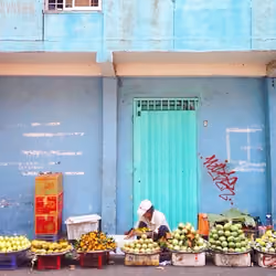fruit stand travel greece