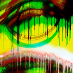 Abstract Graffiti Drip Multi 2