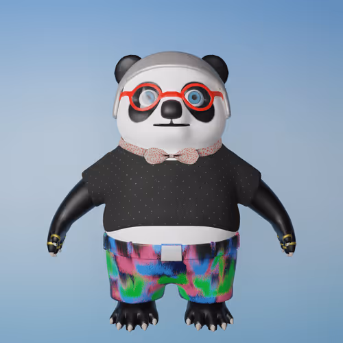 Mr.PandaCotta on snowboard
