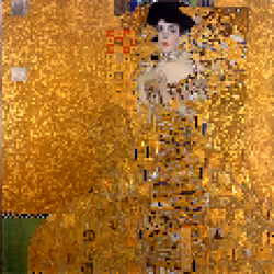 Pixel Painting #70: Gustav Klimt - Portrait of Adele Bloch-Bauer I