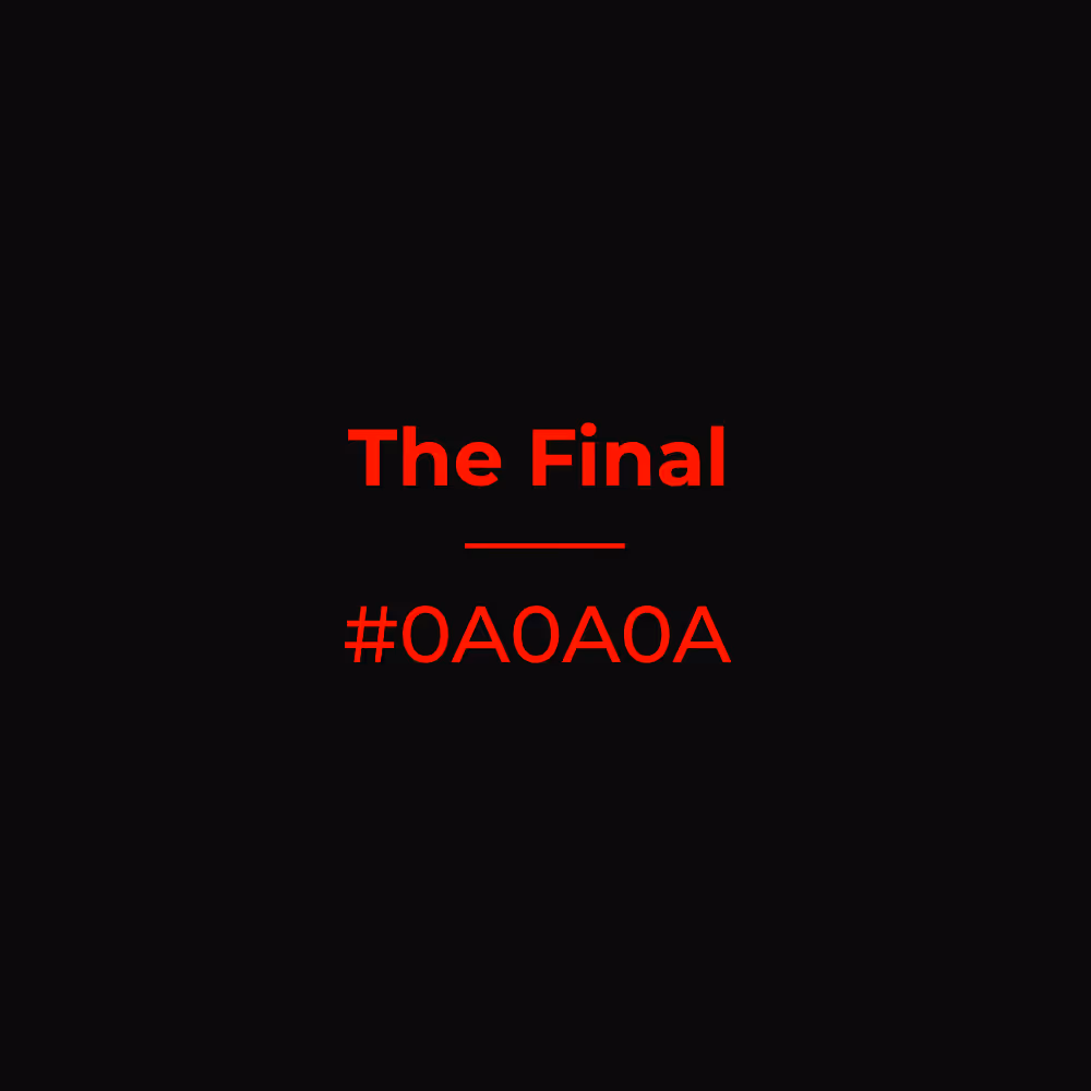 The Final #0a0a0a