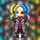 eyepatch punk rocker girl