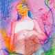 Woman In Pastel