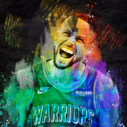 Rainbow Sketch #134 - Steph Curry