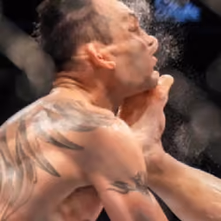 Michael Chandler knocks out Tony Ferguson - Jaw Dropping Kick To The Face 9