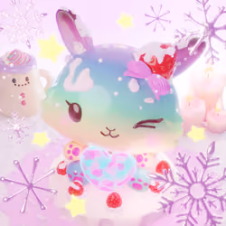 CNPcake #00311 Luna-Rainbow-Wink