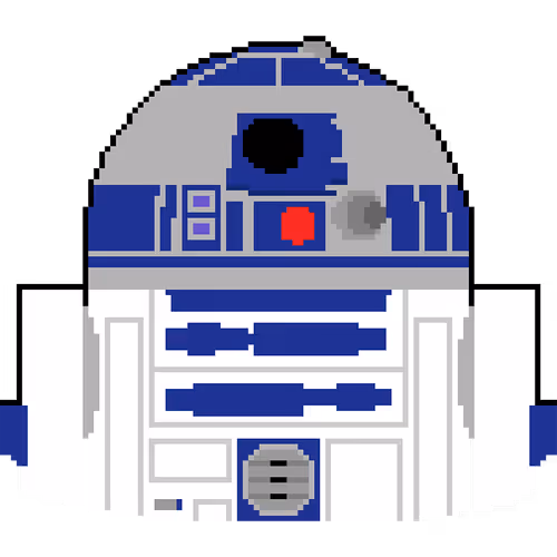 R2D2 | Star Wars | Pixel Art Movie Characters
