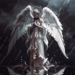 A crying angel