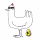 Sick hen #008 C
