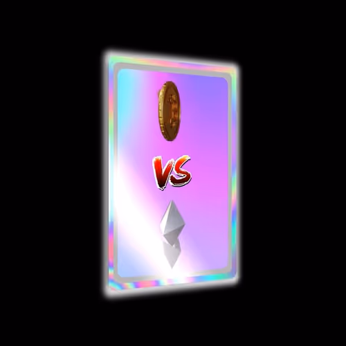 Bitcoin VS Ethereum Digital Card 1 of 1