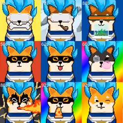 Super Saiyan Blue Shiboshis - 21 [Blue] Shiboshis