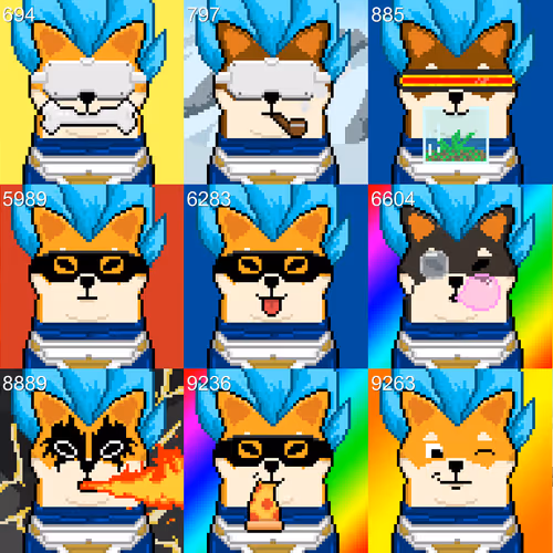 Super Saiyan Blue Shiboshis - 21 [Blue] Shiboshis