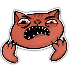 angry cat