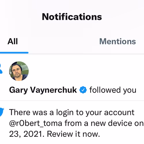THAT Twitter notification @GaryVee