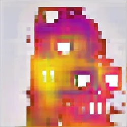 Flaming blobGAN (8/128)