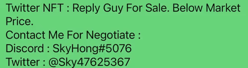 Negotiation NFT