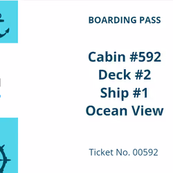 Cabin #592 - Deck #2 - Ship #1