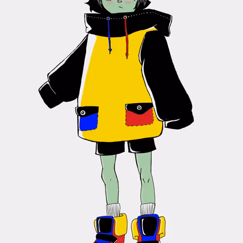 Alien in a big Jacket
