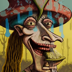 Abstract mushroom girl 3