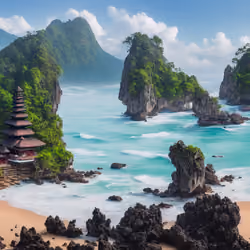 Gunung Lebah Temple Beach (Pantai Pura Gunung Lebah), Bali