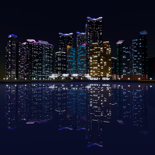 Haeundae night view