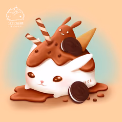 Chocolate Ice cream Bunny  #6